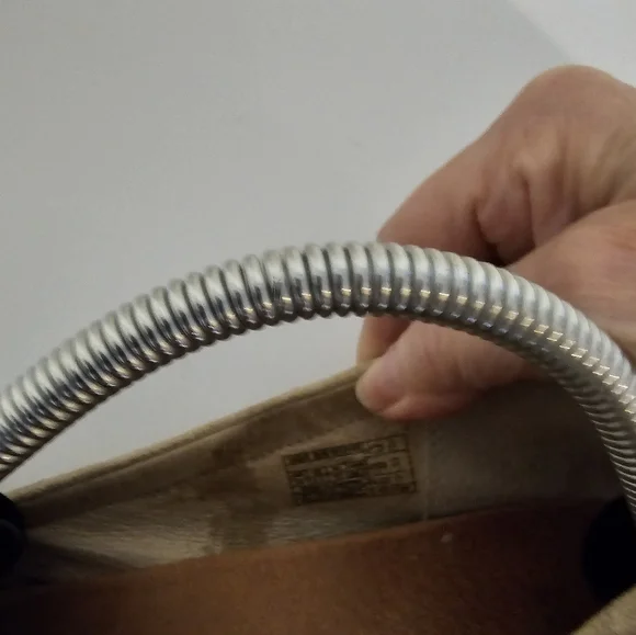 Ugg Beige Suede Loafers with Tan Strap - Picture 8 of 8